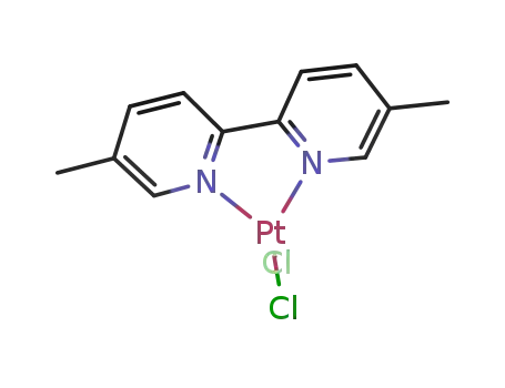 Molecular Structure of 54806-35-8 (dichlorido(5,5'-dimethyl-2,2'-bipyridine)platinum(II))