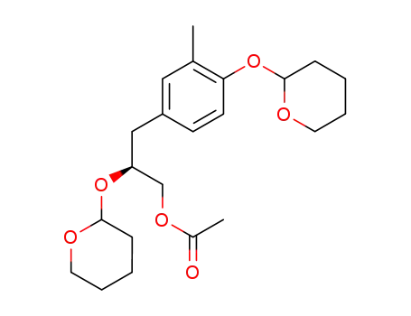 1-acetoxy-3-(4-tetrahydropyranyloxy-3-methylphenyl)-2-(S)-tetrahydropyranyloxypropane