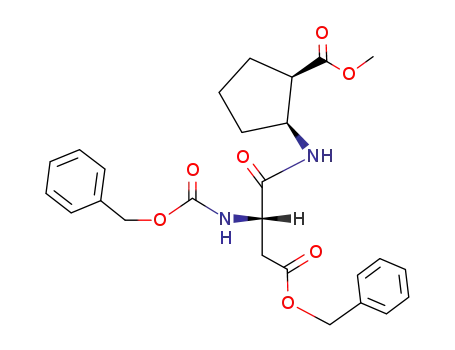N-(benzyloxycarbonyl)-β-benzyl-L-aspartyl-cis-2-aminocyclopentanecarboxylic acid methyl ester