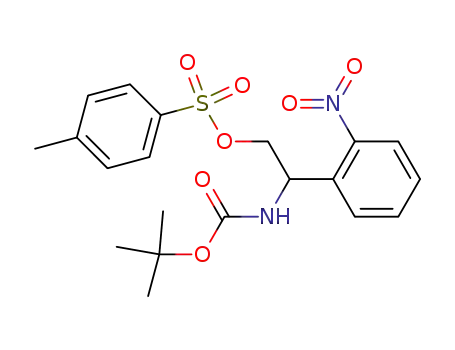 toluene-4-sulfonic acid 2-<i>tert</i>-butoxycarbonylamino-2-(2-nitro-phenyl)-ethyl ester