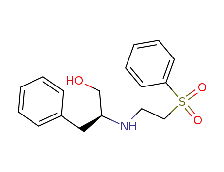 Molecular Structure of 640296-86-2 ((S)-3-phenyl-2-((2-(phenylsulfonyl)ethyl)amino)propan-1-ol)