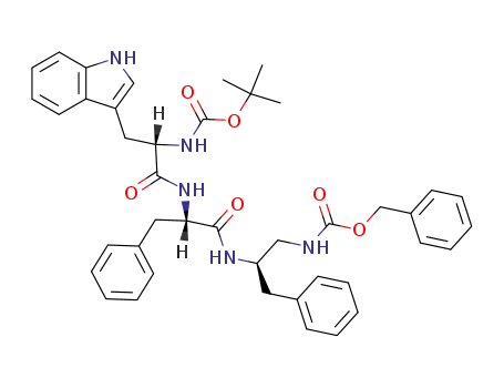(2-{2-[2-<i>tert</i>-butoxycarbonylamino-3-(1<i>H</i>-indol-3-yl)-propionylamino]-3-phenyl-propionylamino}-3-phenyl-propyl)-carbamic acid benzyl ester