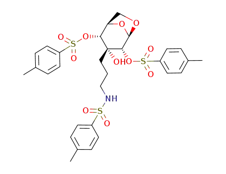 1,6-anhydro-2,4-di-O-tosyl-3-C-[3-(tosylamino)propyl]-β-D-allopyranose