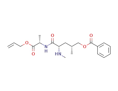 Benzoic acid (2R,4S)-4-((S)-1-allyloxycarbonyl-ethylcarbamoyl)-2-methyl-4-methylamino-butyl ester