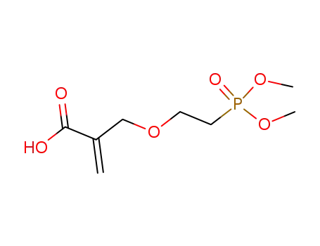Molecular Structure of 349582-20-3 (2-Propenoic acid, 2-[[2-(dimethoxyphosphinyl)ethoxy]methyl]-)