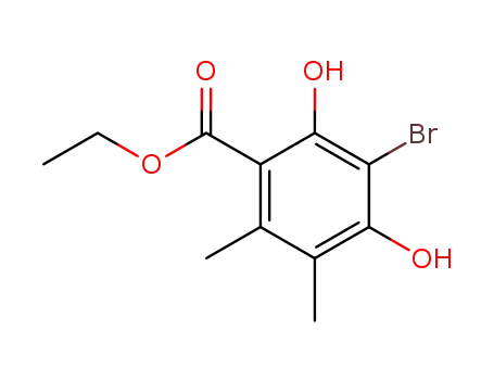 ethyl 3-bromo-2,4-dihydroxy-5,6-dimethylbenzoate