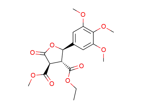 4-ethyl 3-methyl rel-(3R,4S,5S)-2-oxo-5-(3,4,5-trimethoxyphenyl)tetrahydrofuran-3,4-dicarboxylate