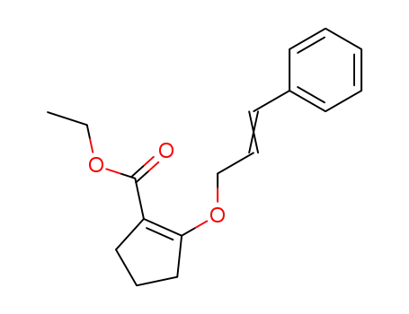 1-Cyclopentene-1-carboxylic acid, 2-[(3-phenyl-2-propenyl)oxy]-, ethyl
ester