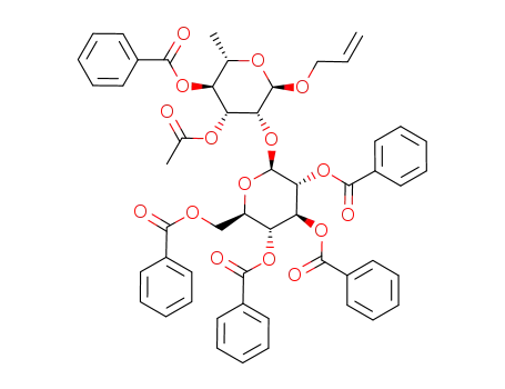 allyl 2,3,4,6-tetra-O-benzoyl-β-D-glucopyranosyl-(1->2)-3-O-acetyl-4-O-benzoyl-α-L-rhamnopyranoside