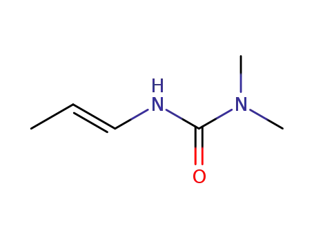 Molecular Structure of 143470-10-4 (Urea, N,N-dimethyl-N-1-propenyl-, (E)- (9CI))