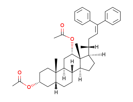 Chol-23-ene-3,12-diol,24,24-diphenyl-, 3,12-diacetate, (3a,5b,12a)- cas  53608-88-1