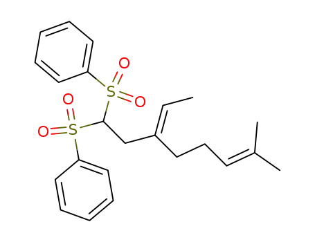 Benzene, 1,1'-[(3-ethylidene-7-methyl-6-octenylidene)bis(sulfonyl)]bis-