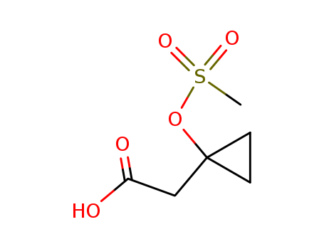 Cyclopropaneacetic acid, 1-[(methylsulfonyl)oxy]-