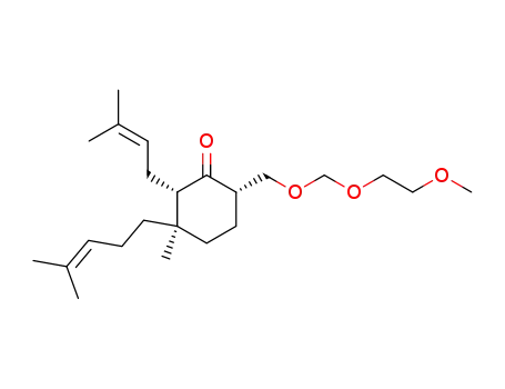 (2R*,3S*,6R*)-6-<<(2-methoxyethoxy)methoxy>methyl>-3-methyl-2-(3-methylbut-2-enyl)-3-(4-methylpent-3-enyl)cyclohexanone