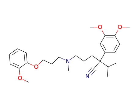 2-(3,4-Dimethoxy-phenyl)-2-isopropyl-5-{[3-(2-methoxy-phenoxy)-propyl]-methyl-amino}-pentanenitrile