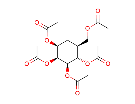 DL-(1,2,3,5/4)-5-acethoxymethyl-1,2,3,4-tetra-O-acetyl-1,2,3,4-cyclohexanetetrol