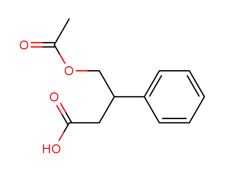 Molecular Structure of 881019-77-8 (Benzenepropanoic acid, -ba--[(acetyloxy)methyl]- (9CI))