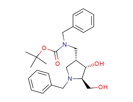 (2R,3S,4R)-1-benzyl-4-(N-benzyl-N-tert-butyloxycarbonylamino)methyl-3-hydroxy-2-hydroxymethylpyrrolidine