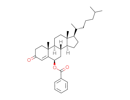 Benzoic acid (6R,8S,9S,10R,13R,14S,17R)-17-((R)-1,5-dimethyl-hexyl)-10,13-dimethyl-3-oxo-2,3,6,7,8,9,10,11,12,13,14,15,16,17-tetradecahydro-1H-cyclopenta[a]phenanthren-6-yl ester