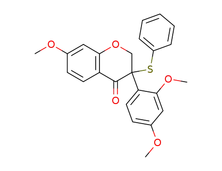 3-(2,4-dimethoxyphenyl)-7-methoxy-3-phenylthio-2,3-dihydro-(4H)-benzopyran-4-one