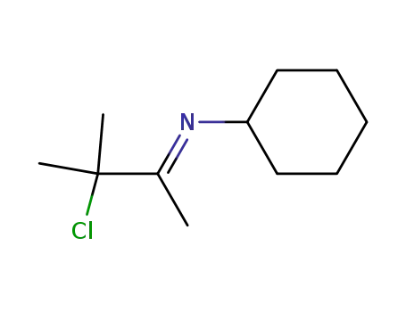 N-(3-Chloro-3-methyl-2-butylidene)cyclohexylamine