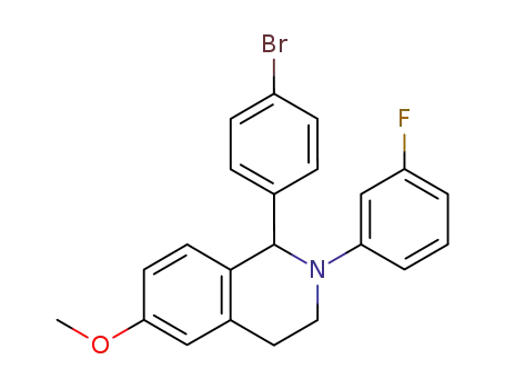 1-(4-bromophenyl)-2-(3-fluorophenyl)-6-methoxy-1,2,3,4-tetrahydroisoquinoline