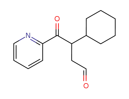 3-cyclohexyl-4-oxo-4-pyridin-2-yl-butyraldehyde