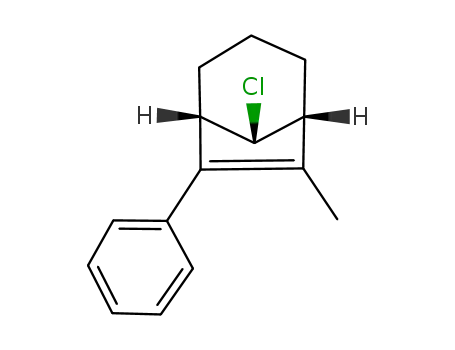 Molecular Structure of 110516-39-7 (Bicyclo[3.2.1]oct-6-ene, 8-chloro-6-methyl-7-phenyl-, (1R,5S,8S)-rel-)