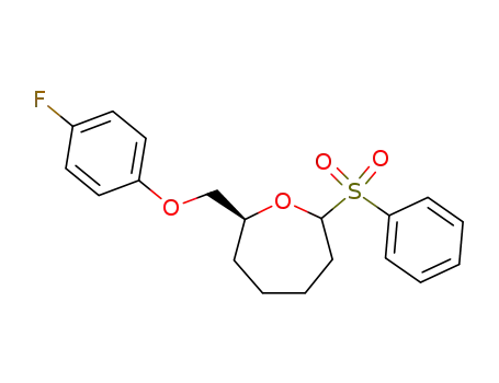 Oxepane, 2-[(4-fluorophenoxy)methyl]-7-(phenylsulfonyl)-, (2S)-