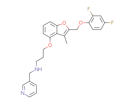 N-[3-[2-(2,4-Difluorophenoxymethyl)-3-methyl-1-benzofuran-4-yloxy]propyl]-N-(pyridin-3-ylmethyl)amine