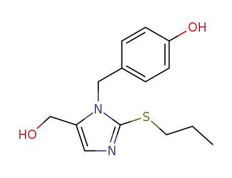 1H-Imidazole-5-methanol, 1-[(4-hydroxyphenyl)methyl]-2-(propylthio)-