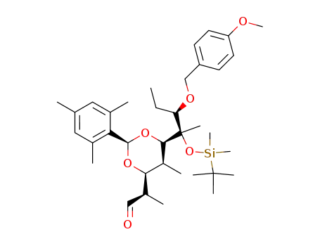 (2R,3S,4S,5R,6R,7R)-1-Benzoyloxy-6-<(1,1-dimethylethyl)dimethylsilyloxy>-7-(4-methoxybenzyloxy)-2,4,6-trimethyl-3,5-(2,4,6-trimethylbenzylidenedioxy)nonanal