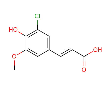 (2E)-3-(3-CHLORO-4-HYDROXY-5-METHOXYPHENYL)ACRYLIC ACID
