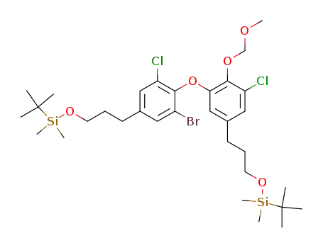C<sub>32</sub>H<sub>51</sub>BrCl<sub>2</sub>O<sub>5</sub>Si<sub>2</sub>