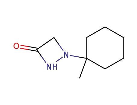 Molecular Structure of 80351-05-9 (1,2-Diazetidin-3-one, 1-(1-methylcyclohexyl)-)