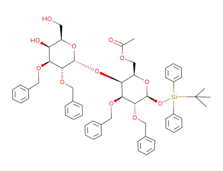 tert-butyldiphenylsilyl O-(2,3-di-O-benzyl-α-D-galactopyranosyl)-(1->4)-6-O-acetyl-2,3-di-O-benzyl-α-D-galactopyranoside