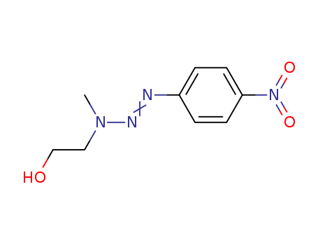 Molecular Structure of 69839-08-3 (Ethanol, 2-[1-methyl-3-(4-nitrophenyl)-2-triazenyl]-)