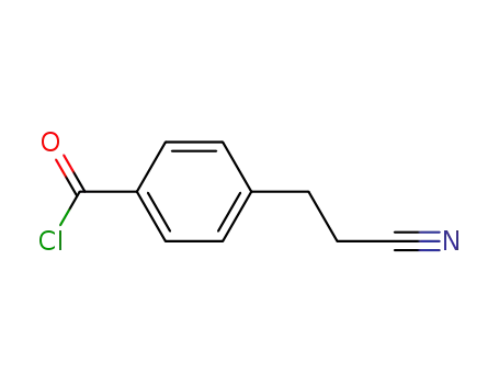 Molecular Structure of 55584-02-6 (Benzoyl chloride, 4-(2-cyanoethyl)- (9CI))