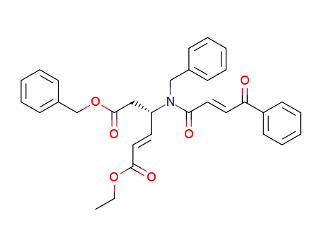 2-Hexenedioic acid,
4-[[(2E)-1,4-dioxo-4-phenyl-2-butenyl](phenylmethyl)amino]-, 1-ethyl
6-(phenylmethyl) ester, (2E,4S)-