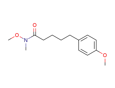 5-(4-methoxyphenyl)pentanoic acid (methoxy)(methyl)amide