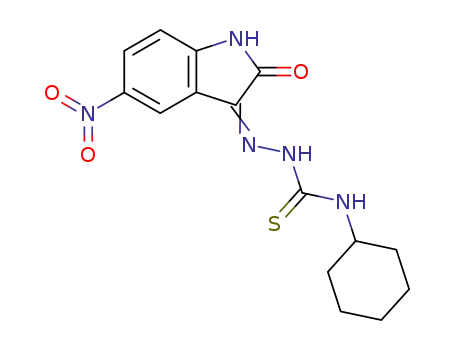 5-nitro-1H-indole-2,3-dione-3-(4-c-hexylthiosemicarbazone)