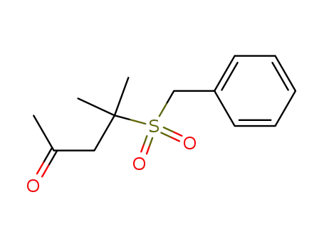 4-(benzylsulfonyl)-4-methyl-2-pentanone
