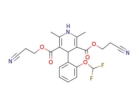 bis(2-cyanoethyl) 4-[2-(difluoromethoxy)phenyl]-2,6-dimethyl-1,4-dihydro-3,5-pyridinedicarboxylate