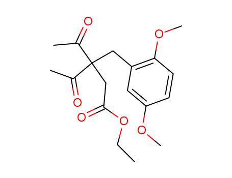 ethyl 3-acetyl-3-[(2,5-dimethoxyphenyl)methyl]-4-oxo-pentanoate cas  33654-64-7