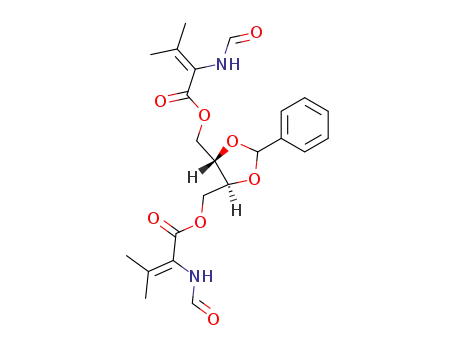 2,3-O-Benzyliden-1,4-di-O-(2-formylamino-3-methylcrotonoyl)-L-threit