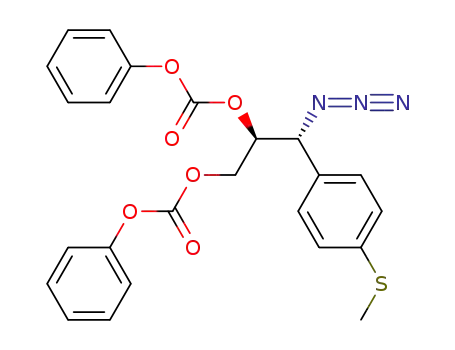 (2S,3R)-3-azido-1,2-diphenyloxycarbonyloxy-3-(4-methylthiophenyl)-propane