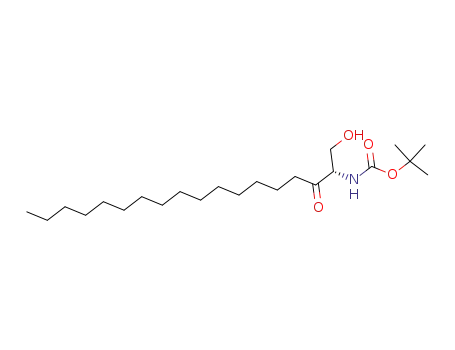 Carbamic acid, [(1S)-1-(hydroxymethyl)-2-oxoheptadecyl]-,
1,1-dimethylethyl ester