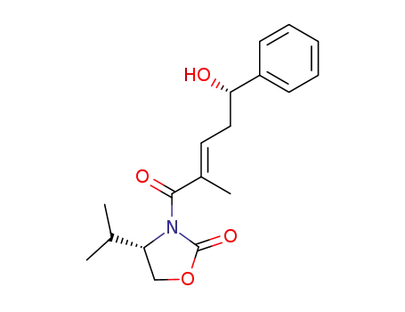 (4S)-3-[(2E,5S)-5-hydroxy-2-methyl-5-phenylpent-2-enoyl]-4-isopropyloxazolidin-2-one