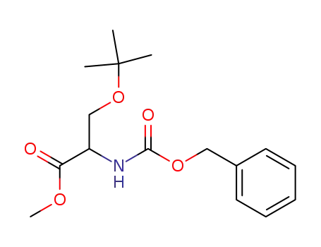 Molecular Structure of 155526-66-2 ((R)-methyl 2-(benzyloxycarbonylamino)-3-t-butoxypropanoate)