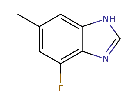 Molecular Structure of 449774-78-1 (1H-Benzimidazole,4-fluoro-6-methyl-(9CI))